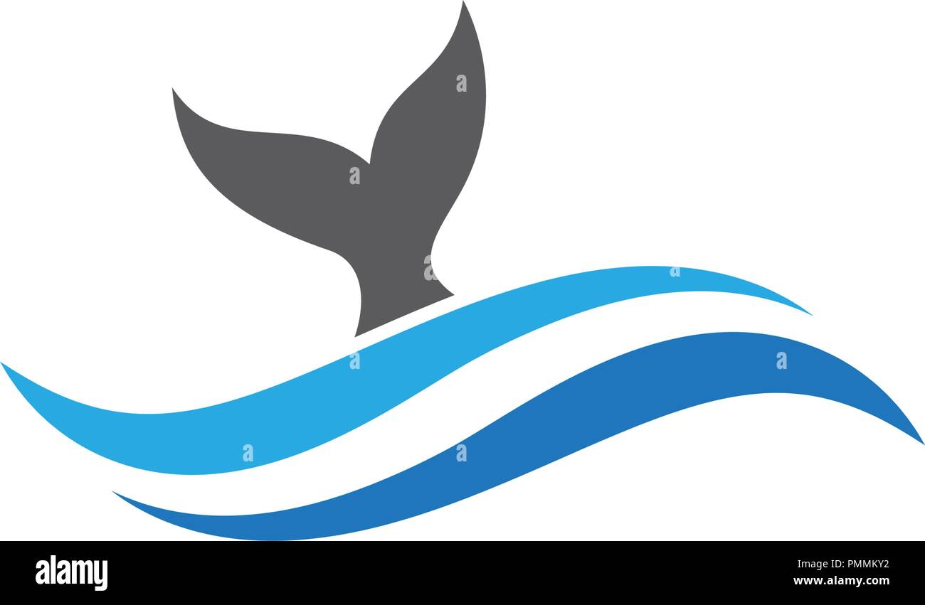 Logo poisson symbole icône vecteur de création de modèle Illustration de Vecteur