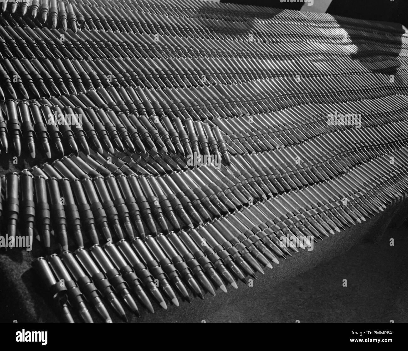 B-29 Super Fortress machine gun munitions Banque D'Images