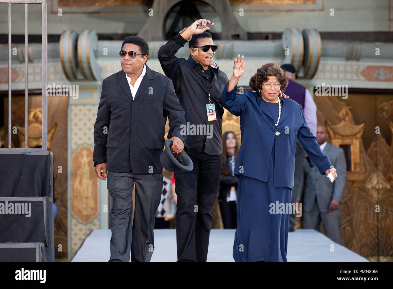 Tito, Jackie et Katherine Jackson à la Michael Jackson immortalisé avec la main et l'Empreinte cérémonie à l'Grauman's Chinese Theatre à Hollywood, CA. L'événement a eu lieu le Jeudi, Janvier 26, 2012. Photo par Eden Ari/ RPAC/ PictureLux Banque D'Images