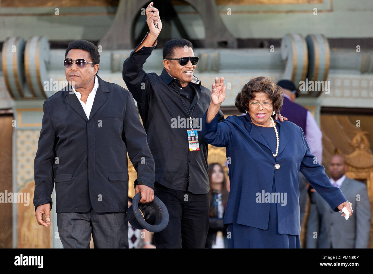 Tito, Jackie et Katherine Jackson à la Michael Jackson immortalisé avec la main et l'Empreinte cérémonie à l'Grauman's Chinese Theatre à Hollywood, CA. L'événement a eu lieu le Jeudi, Janvier 26, 2012. Photo par Eden Ari/ RPAC/ PictureLux Banque D'Images