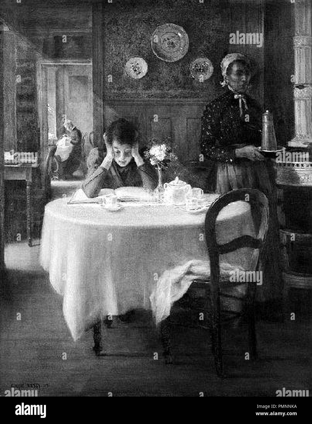 Gabriel Biessy - Intérieur chez l'artiste. Banque D'Images