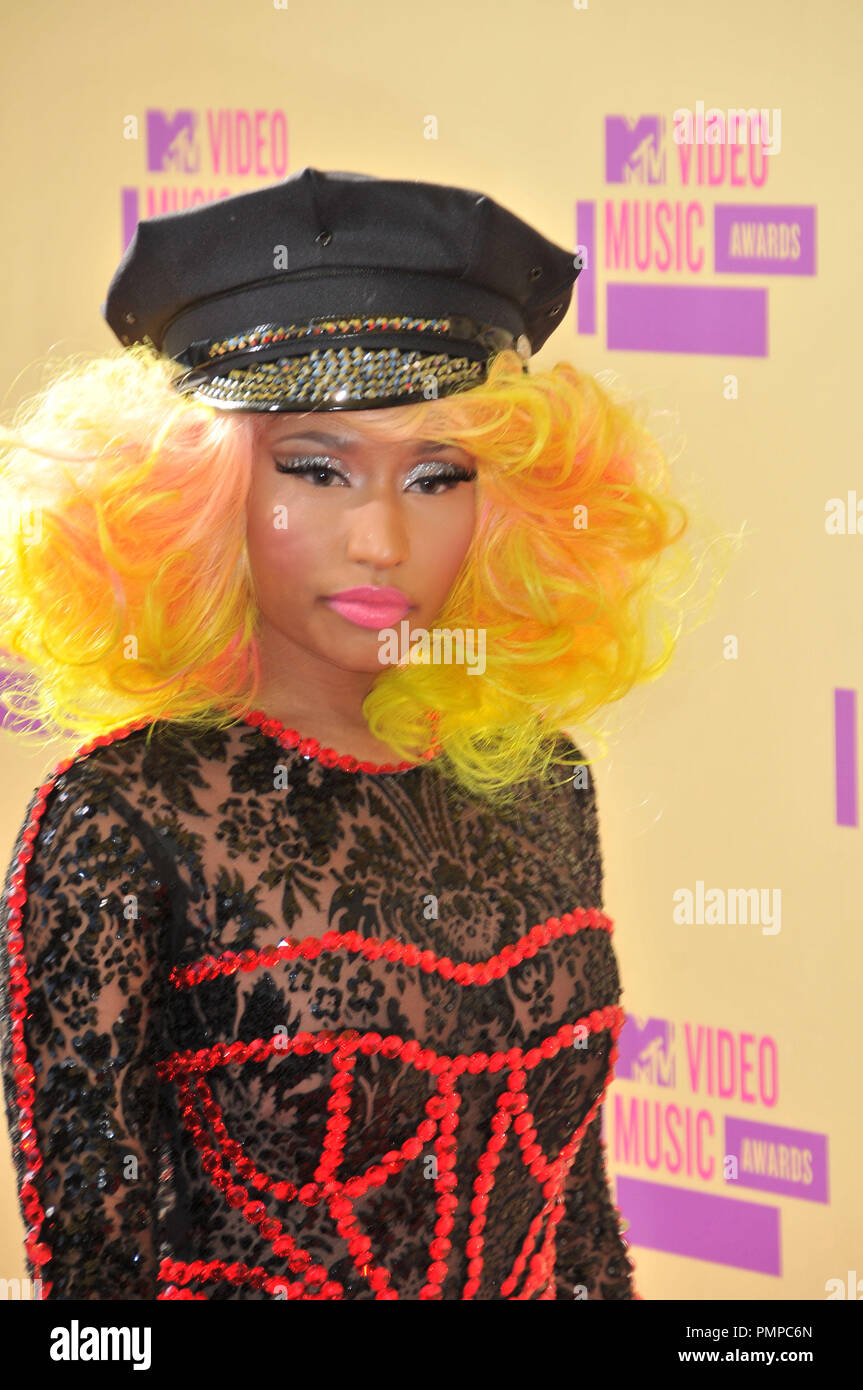 Nicki Minaj au 2012 MTV Video Music Awards qui a eu lieu au Staples Center de Los Angeles, CA. L'événement a eu lieu le jeudi 6 septembre 2012. Photo de RPAC / PictureLux Banque D'Images
