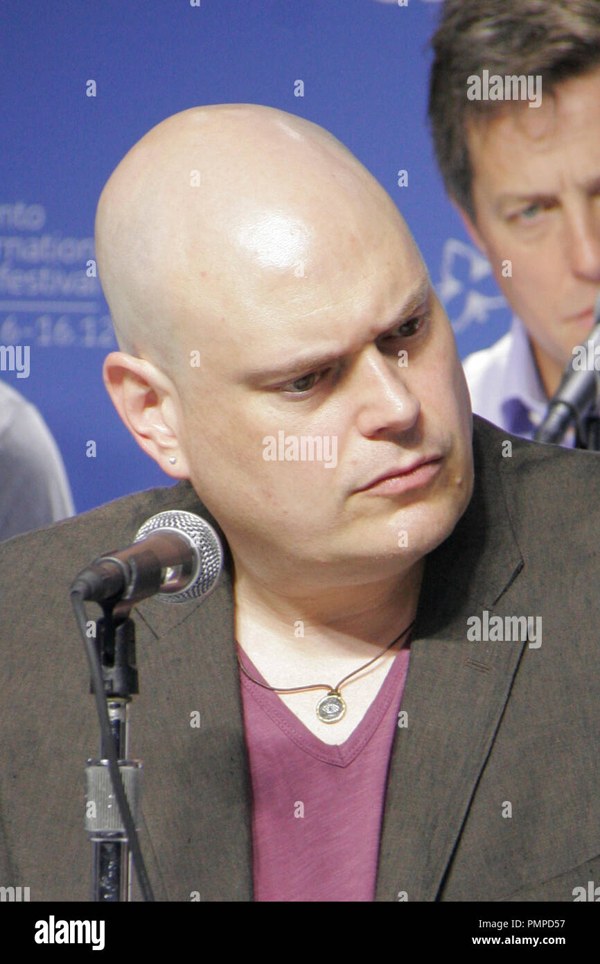 Andy Wachowski, Hugh Grant 09/09/2012 'Cloud Atlas' conférence de presse tenue au TIFF Bell Lightbox in Toronto, Canada Photo par Izumi Hasegawa / HNW / PictureLux Banque D'Images