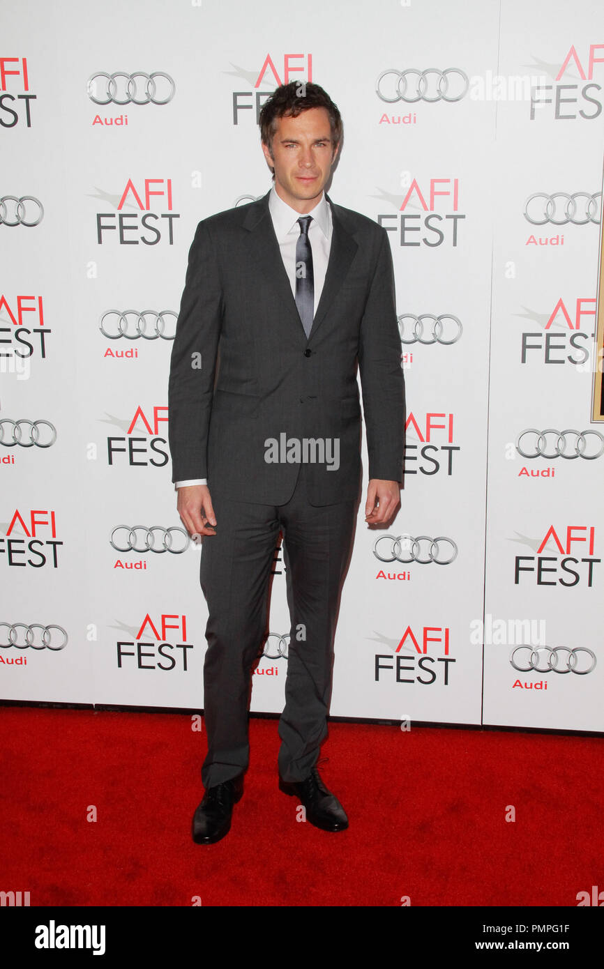 James D'Arcy à l'AFI Fest 2012 'Gala' Hitchcock. Arrivants tenue au cinéma Arclight à Hollywood, CA, 1 novembre 2012. Photo par Joe Martinez / PictureLux Banque D'Images