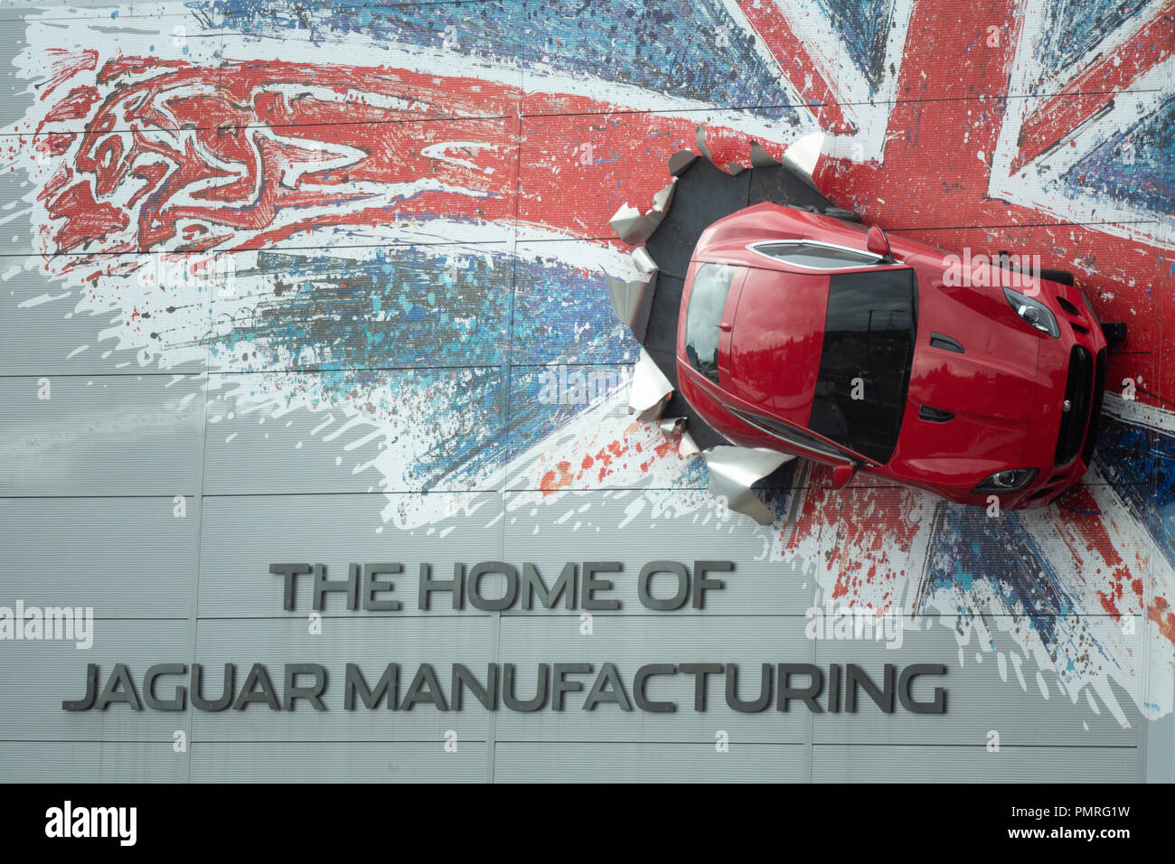 L'accueil de la production automobile en Jaguar, Birmingham Castle Bromwich Banque D'Images