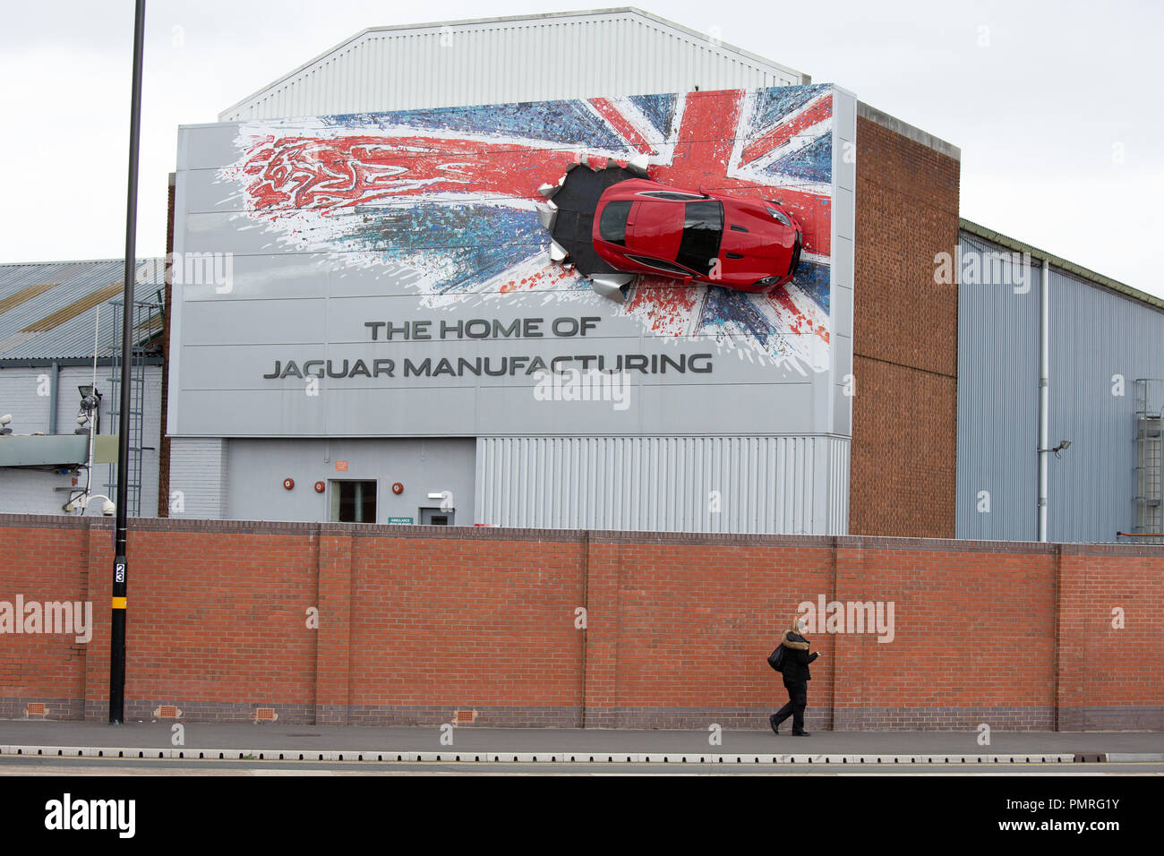 L'accueil de la production automobile en Jaguar, Birmingham Castle Bromwich Banque D'Images