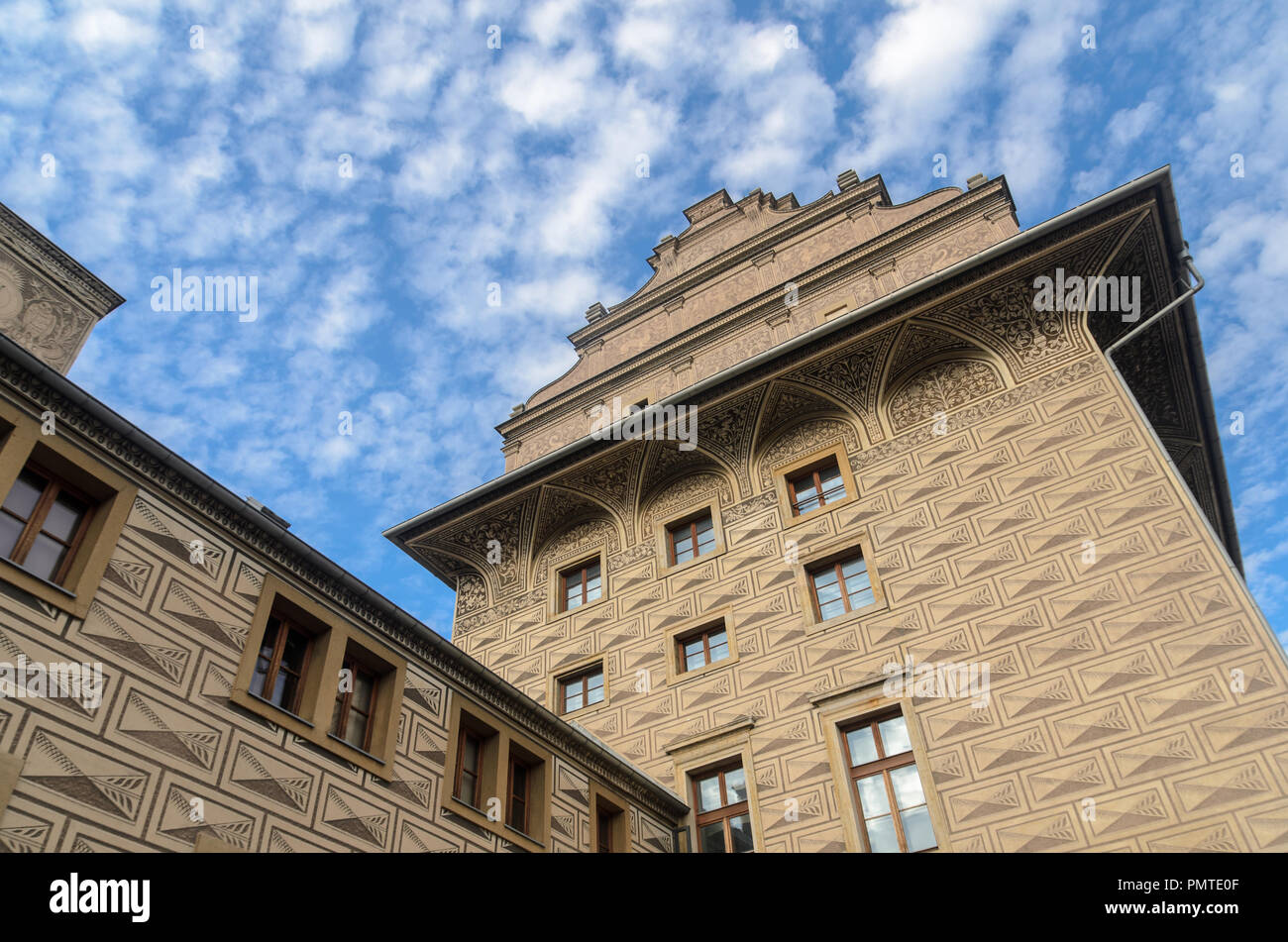 Palais Schwarzenberg à Prague Banque D'Images