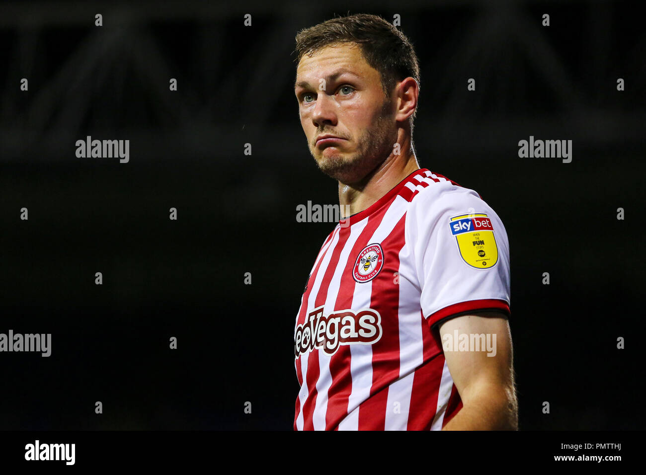 Ipswich, Royaume-Uni. 18 Sep 2018. Henrik Dalsgaard de Brentford - Ipswich Town v Brentford, Sky Bet Championship, Portman Road, Ipswich - 18 septembre 2018 Credit : Richard Calver/Alamy Live News Banque D'Images