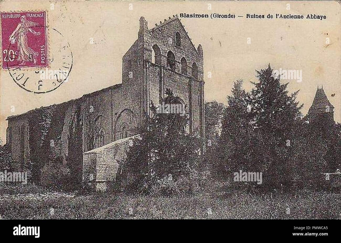 Blasimon - abbaye 1. Banque D'Images