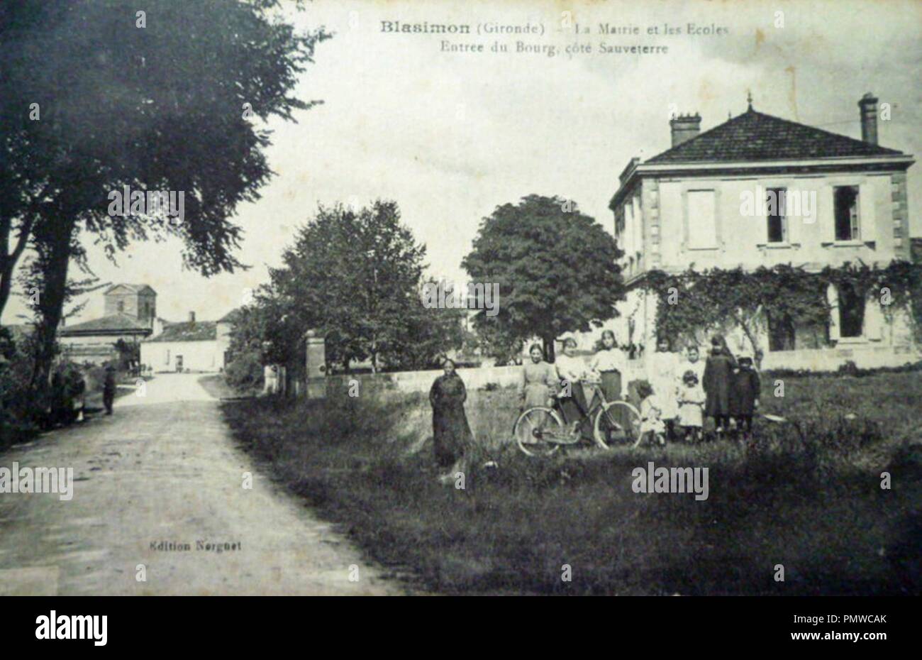 Blasimon - bourg 3. Banque D'Images