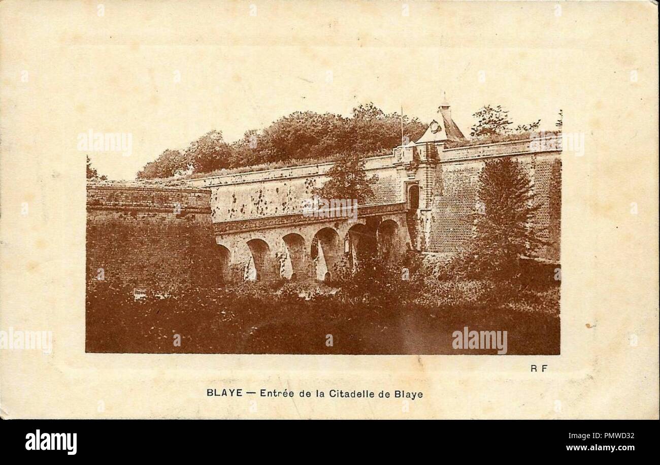 Blaye - Citadelle - entrée 5. Banque D'Images