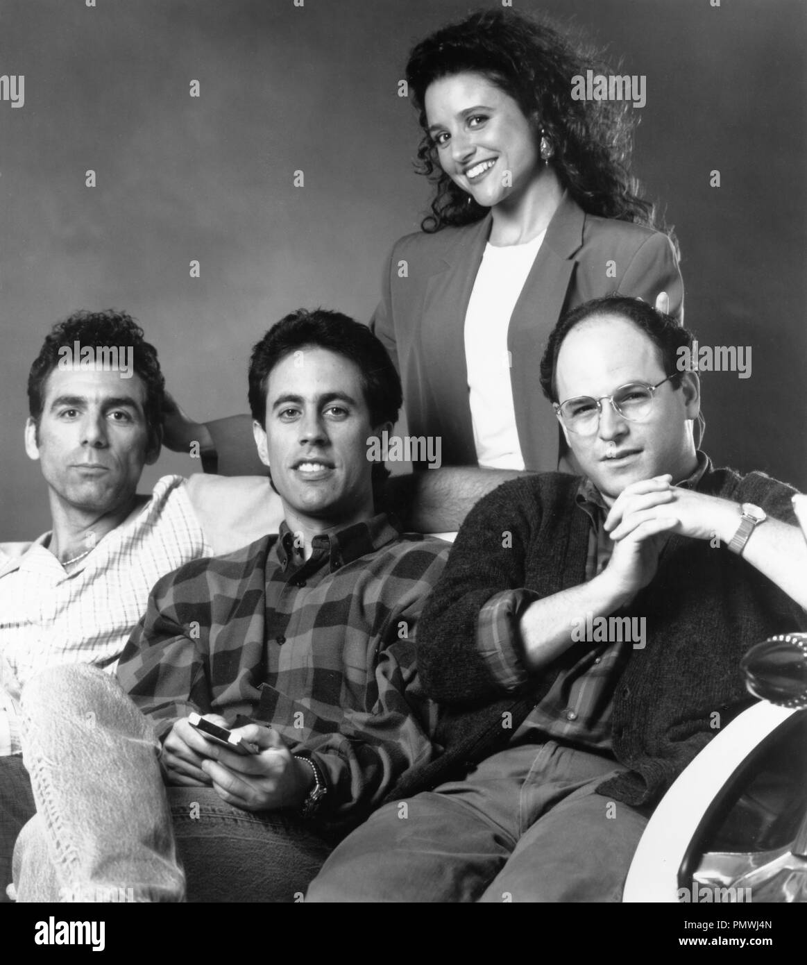 Seinfeld, USA 1989 - 1998 Série TV Saison 2 Regie : Larry David, Jerry Seinfeld acteurs : Jerry Seinfeld, Julia Louis-Dreyfus, Michael Richards, Jason Alexander Banque D'Images