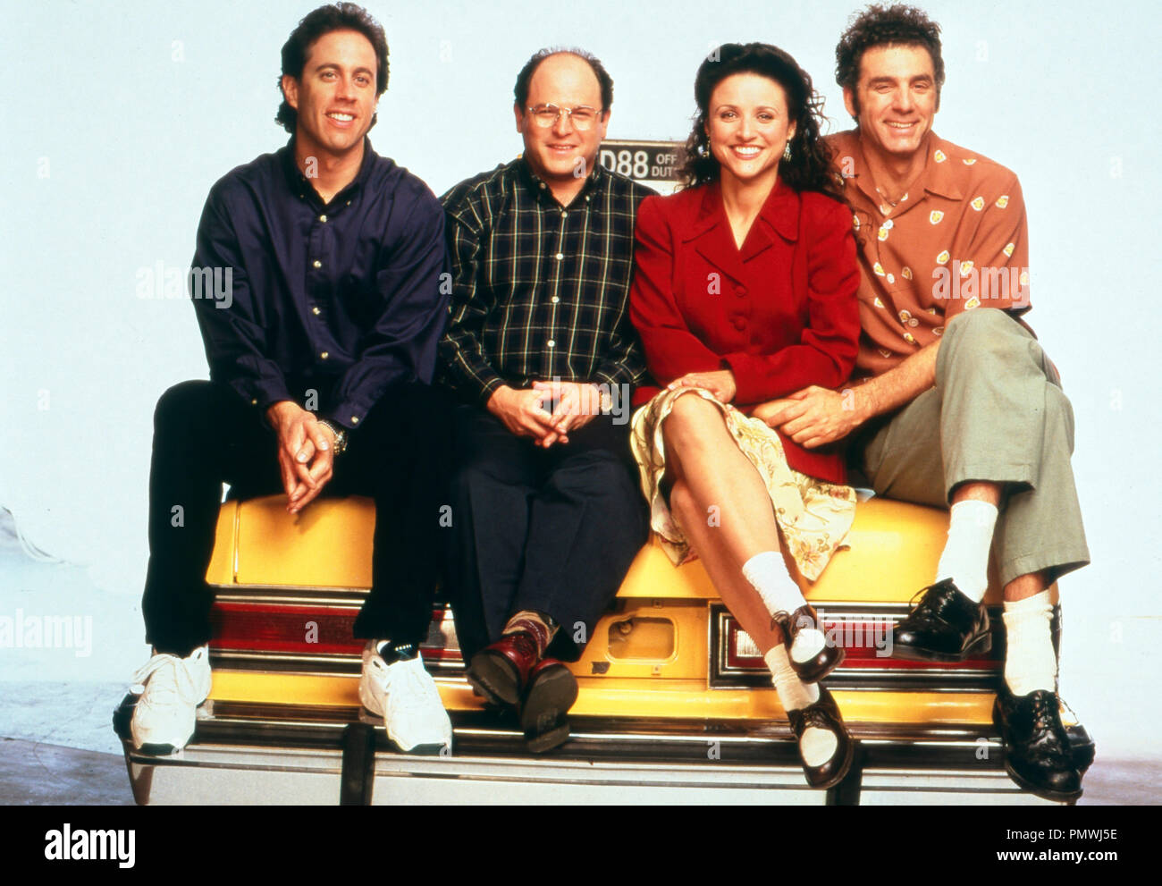 Seinfeld, USA 1989 - 1998 Série TV Saison 6 Regie : Larry David, Jerry Seinfeld acteurs : Jerry Seinfeld, Julia Louis-Dreyfus, Michael Richards, Jason Alexander Banque D'Images