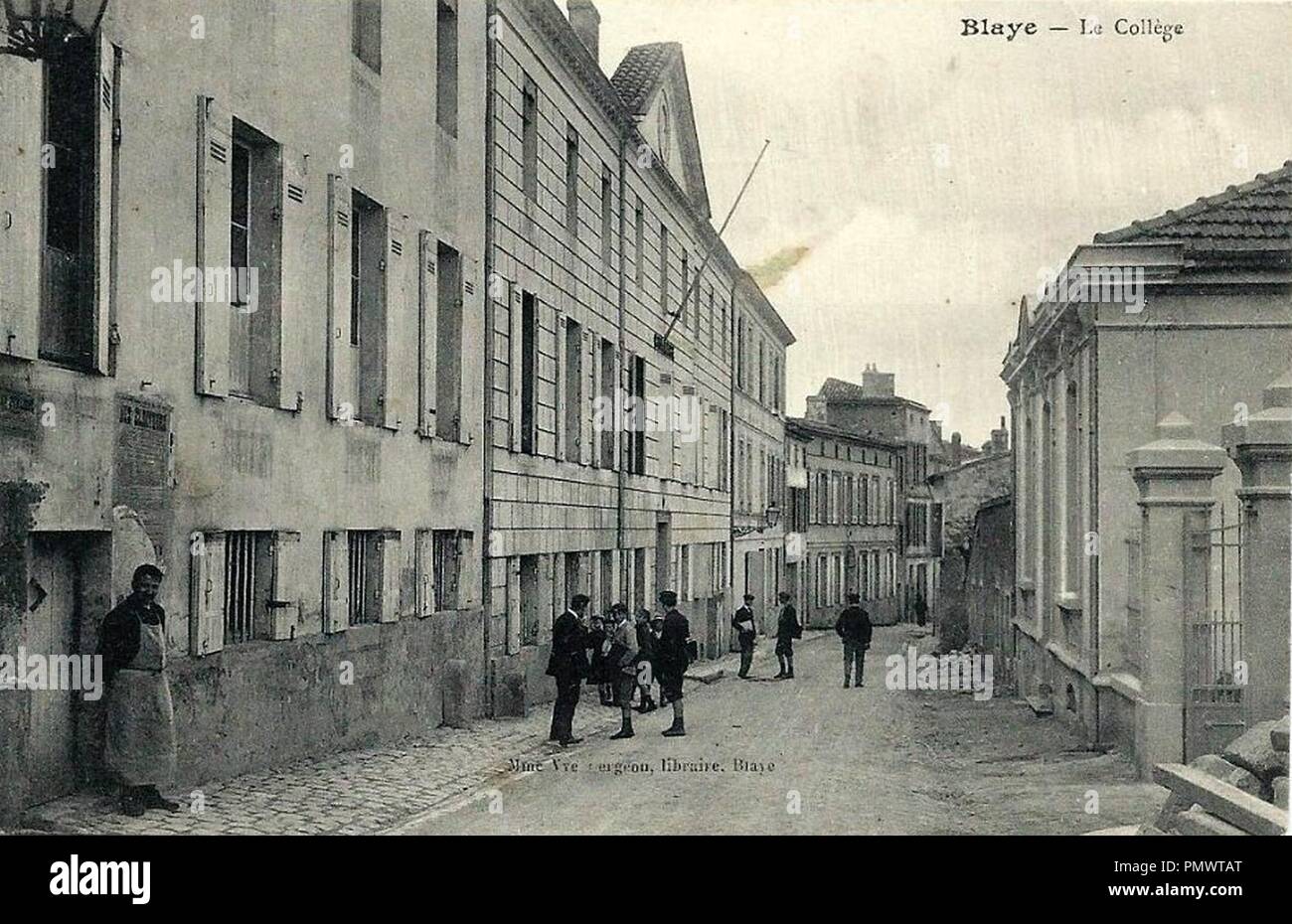 Blaye - Le collège. Banque D'Images