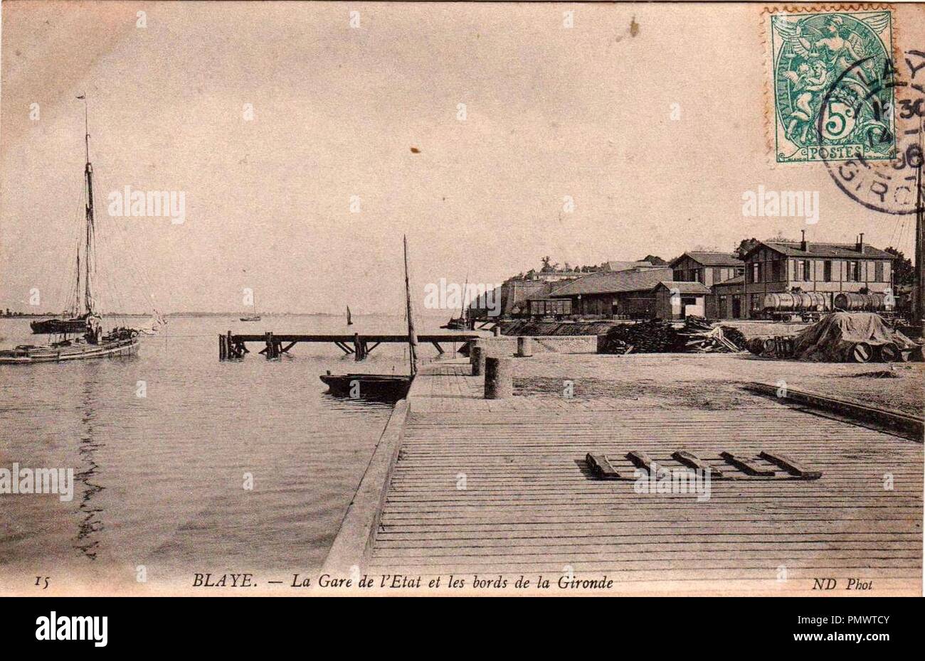 Blaye - Quais 7. Banque D'Images