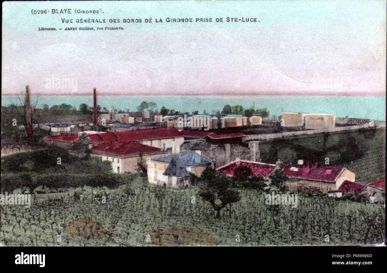 Blaye - vue générale 2a. Banque D'Images