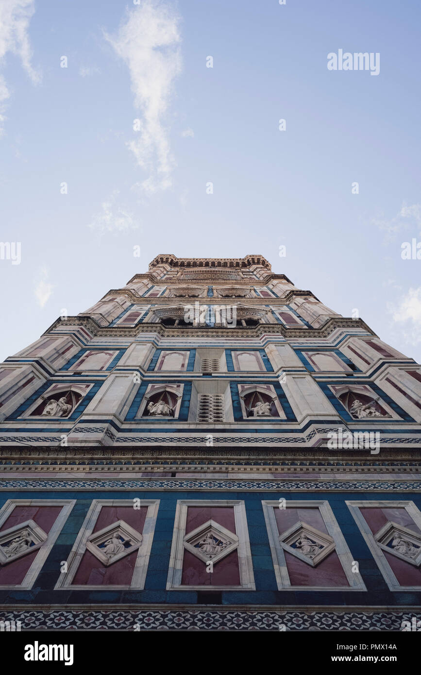 Giottos Campanile, Florence, Toscane, Italie Banque D'Images