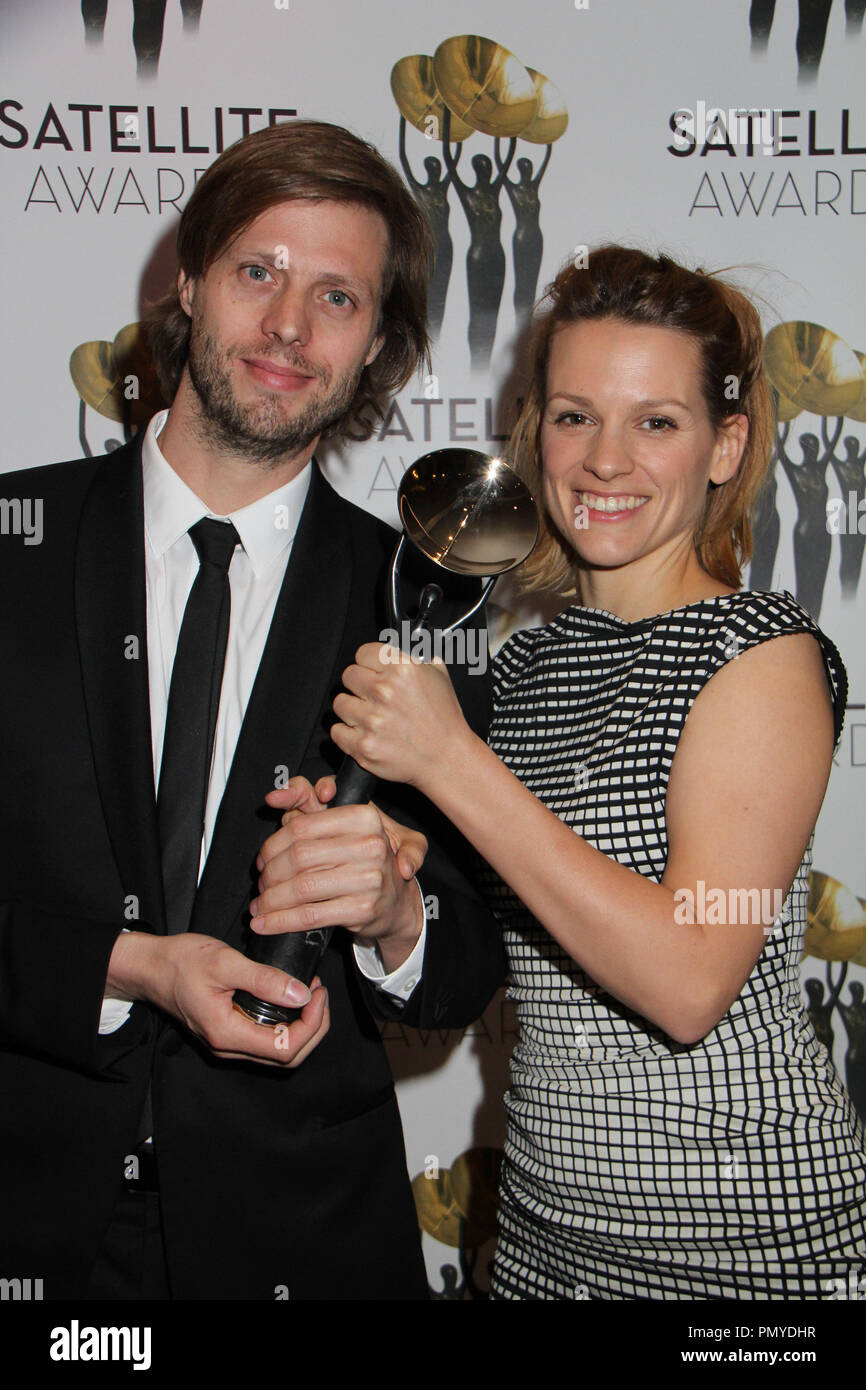 Felix Van Groeninoen, Veerle Baetens 02/23/2014 La 18e année qui a eu lieu à l'hôtel InterContinental à Los Angeles, CA Photo par Izumi Hasegawa / HollywoodNewsWire.net Banque D'Images
