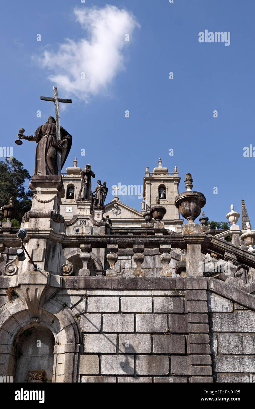 Notre Dame de Peneda Sanctuaire. Peneda Geres National Park, au nord du Portugal Banque D'Images