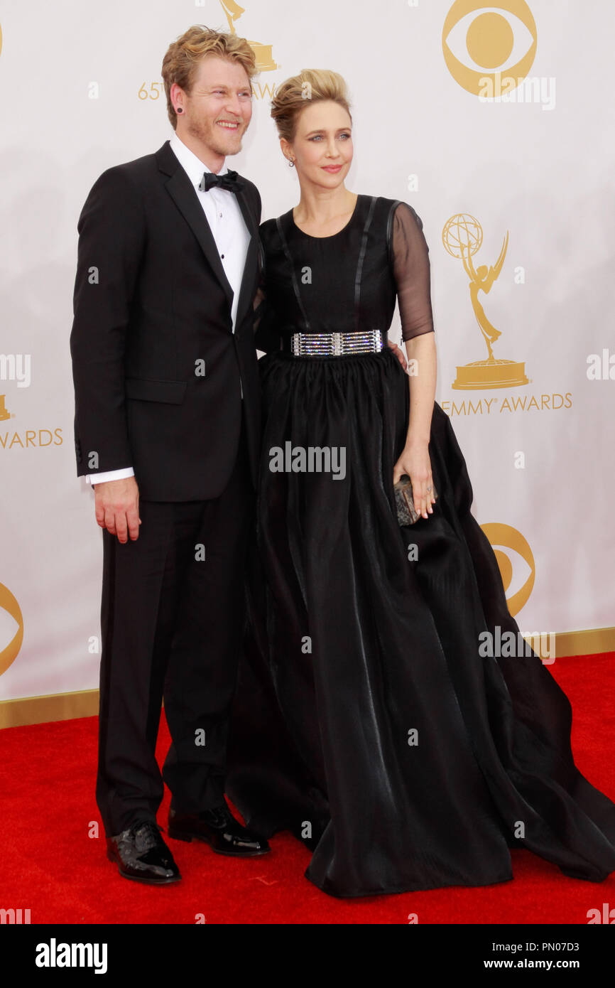 Renn Hawkey et Vera Farmiga à la 65e Primetime Emmy Awards tenue au Nokia Theatre L.A. Vivre à Los Angeles, CA, le 22 septembre 2013. Photo par Joe Martinez / PictureLux Banque D'Images