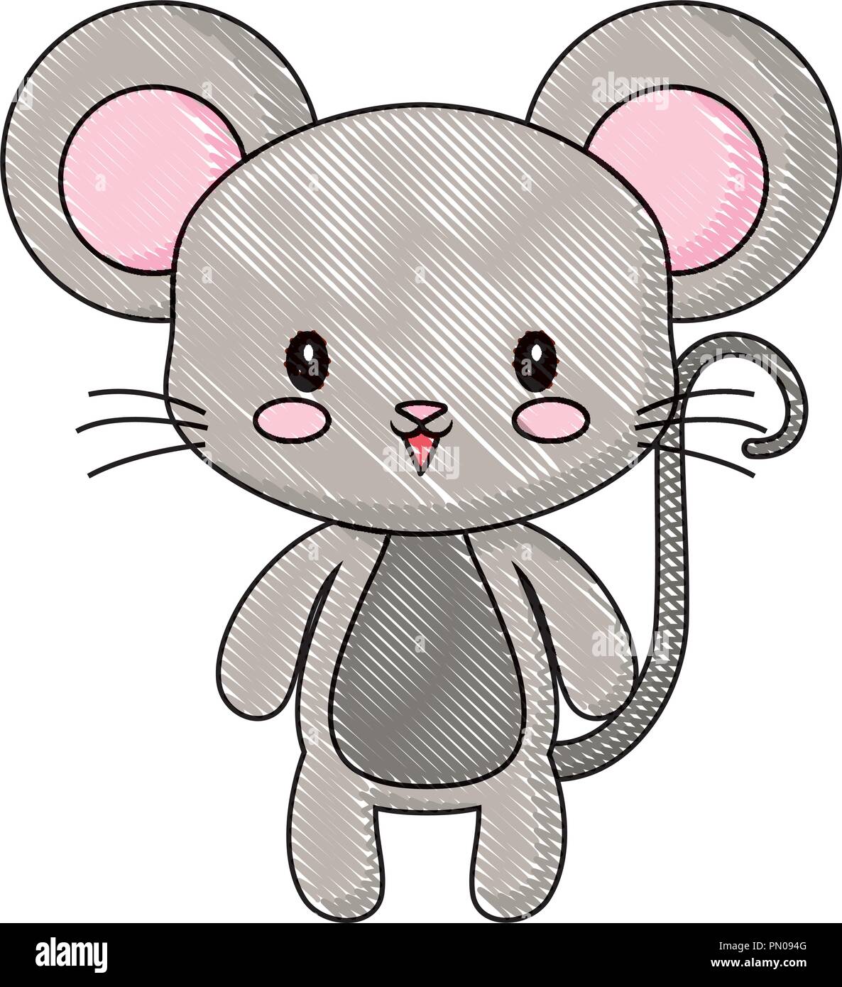 Cute Animal Bebe Souris Dessin Cartoon Vector Illustration Image Vectorielle Stock Alamy