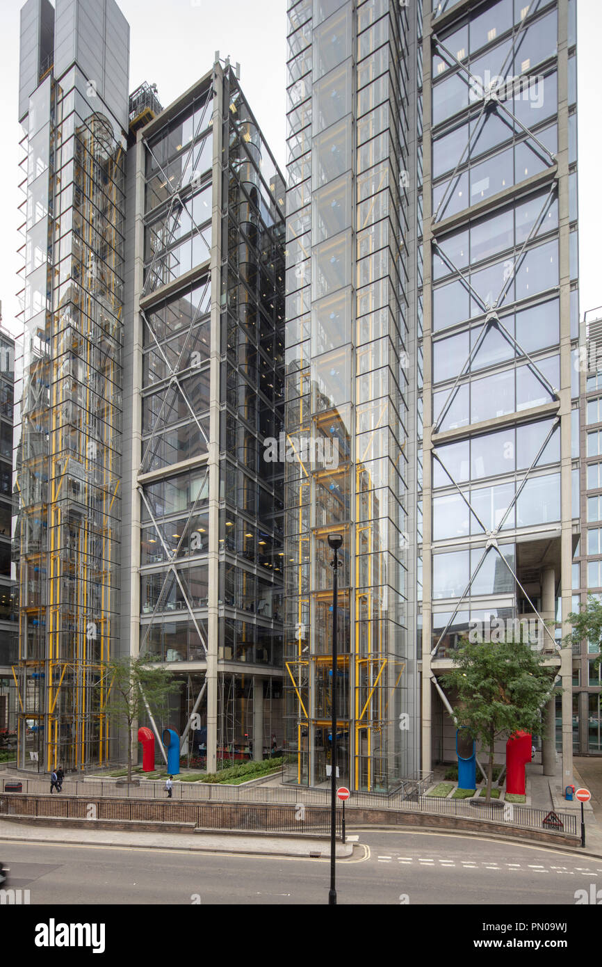 88, rue Wood, un gratte-ciel commercial conçu par Richard Rogers Partnership, London, England, UK Banque D'Images