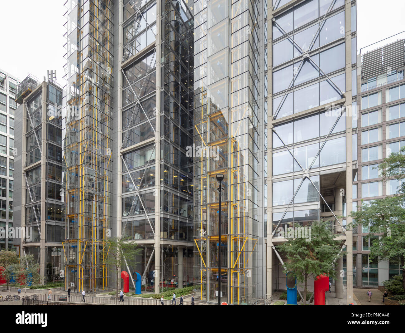 88, rue Wood, un gratte-ciel commercial conçu par Richard Rogers Partnership, London, England, UK Banque D'Images