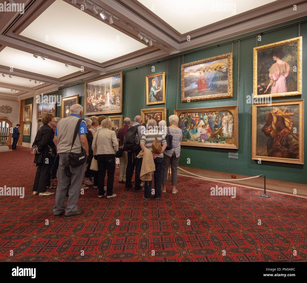 La Guildhall Art Gallery, City of London, England, UK Banque D'Images