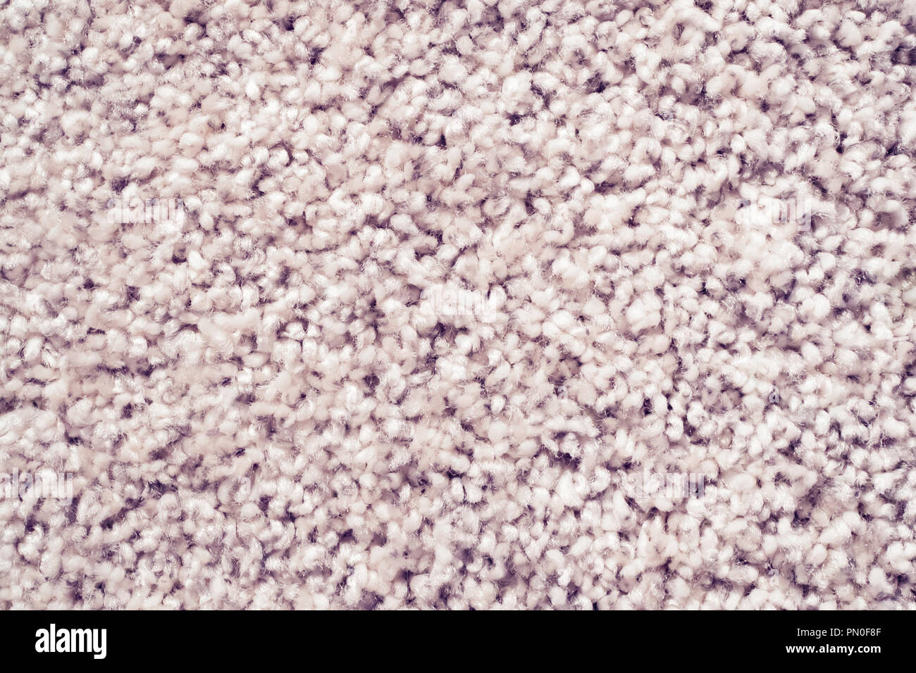 Close up detail d'un tissu absorbant ou shaggy tapis blanc, tapis velu. détail d'arrière-plan un tissu absorbant. Banque D'Images