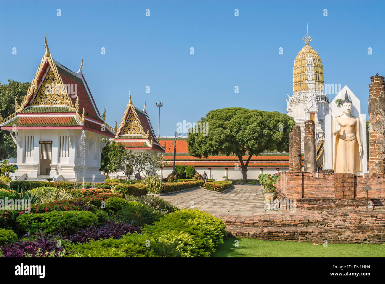 Wat Phra Sri Rattana Mahathat, Phitsanulok, Thaïlande Banque D'Images