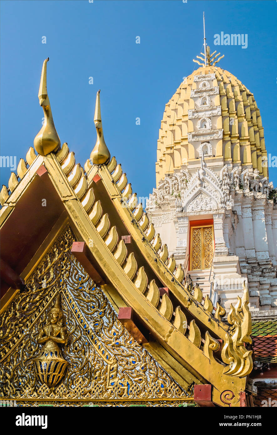 Wat Phra Sri Rattana Mahathat, Phitsanulok, Thaïlande Banque D'Images