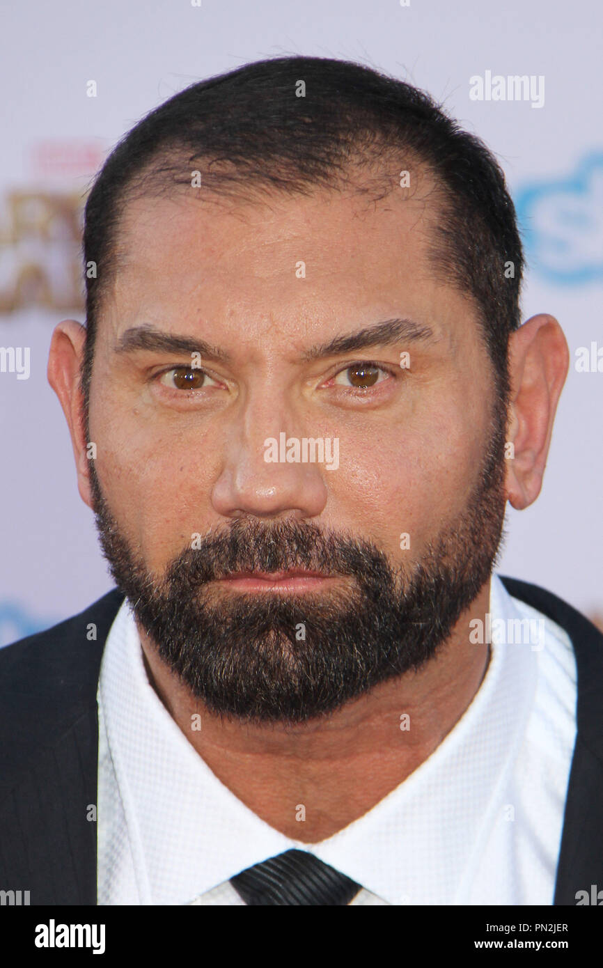 Dave Bautista 07/21/2014 'gardiens de la Galaxie' Premiere tenue au Kodak Theater à Hollywood, CA Photo par Kazuki Hirata / HNW / PictureLux Banque D'Images