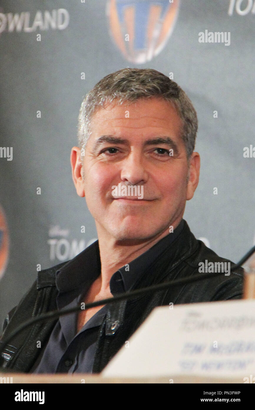 George Clooney 05/08/2015 'Tomorrowland' conférence de presse tenue à montage Hotels & Resorts à Beverly Hills, CA Photo par Izumi Hasegawa / HNW / PictureLux Banque D'Images