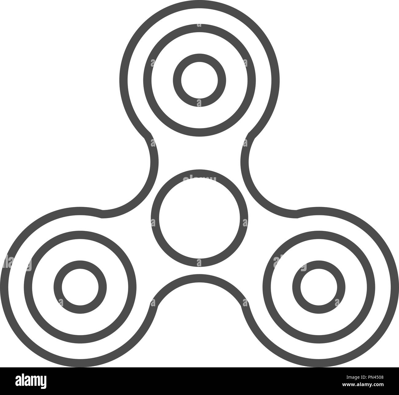L'icône de Spinner Fidget isolé sur fond blanc. Vector Image ...