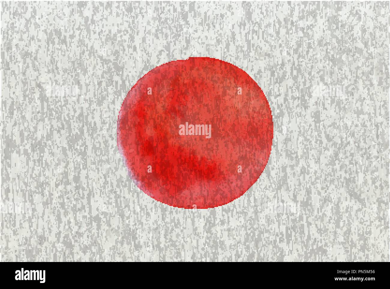Drapeau du Japon illustration vectorielle sur une texture de linge Illustration de Vecteur
