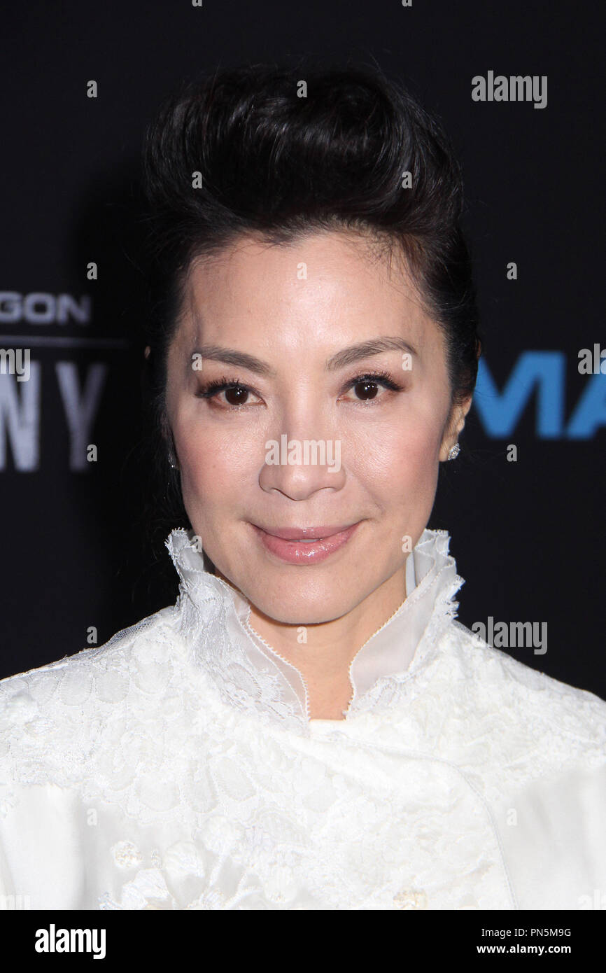 Michelle Yeoh 02/22/2016 "Crouching Tiger, Hidden Dragon : Sword of Destiny' Premiere tenue à Universal CityWalk AMC 19 à Universal City, CA Photo par Kazuki Hirata / HNW / PictureLux Banque D'Images