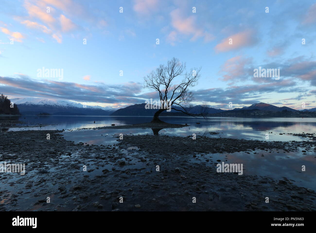 Lake Wanaka, Nouvelle-Zélande Banque D'Images