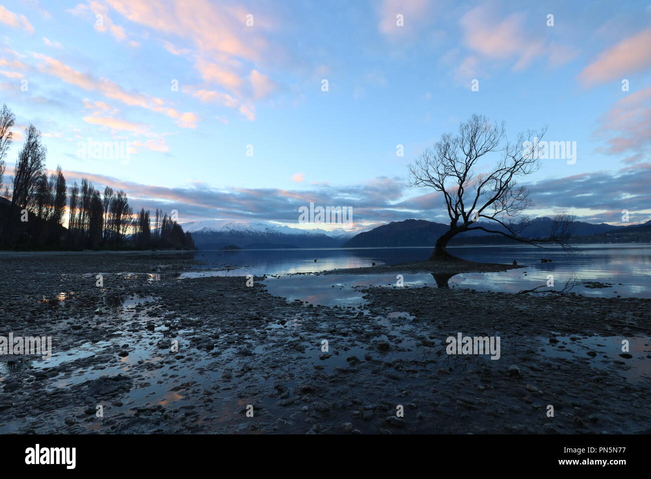 Lake Wanaka, Nouvelle-Zélande Banque D'Images