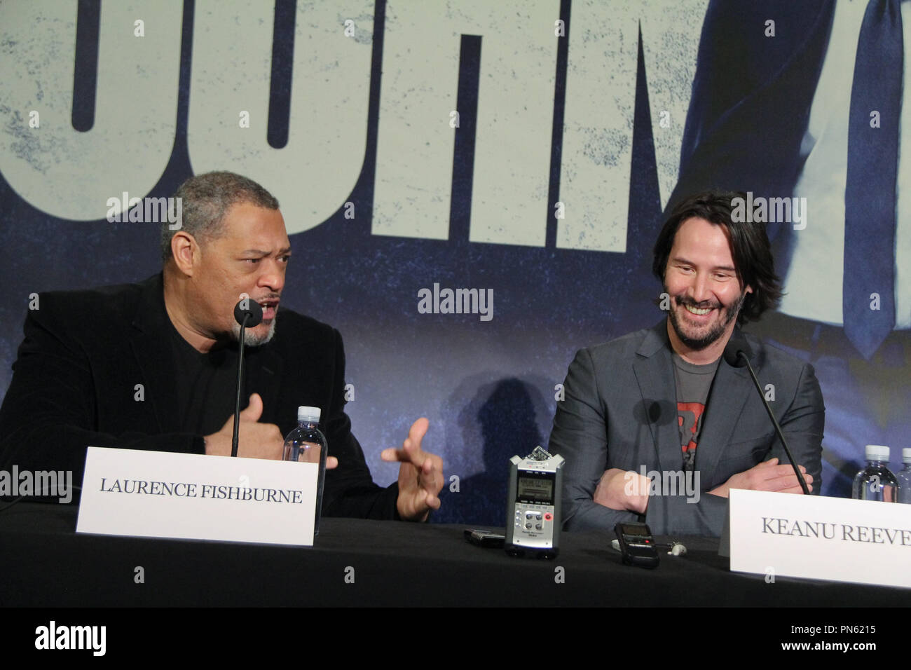 Laurence Fishburn, Keanu Reaves 01/27/2017 'John Wick : Chapter 2' conférence de presse tenue au London West Hollywood à Beverly Hills à West Hollywood, CA Photo par Izumi Hasegawa / HNW / PictureLux Banque D'Images