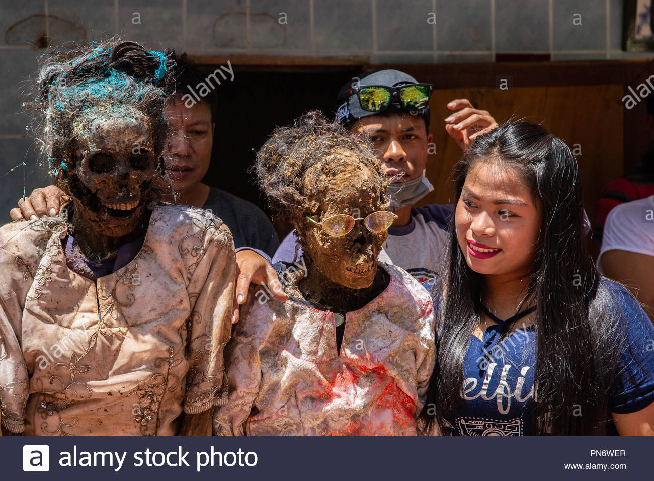Au nord, l'Indonésie Toraja, 20 septembre 2018. La famille ...