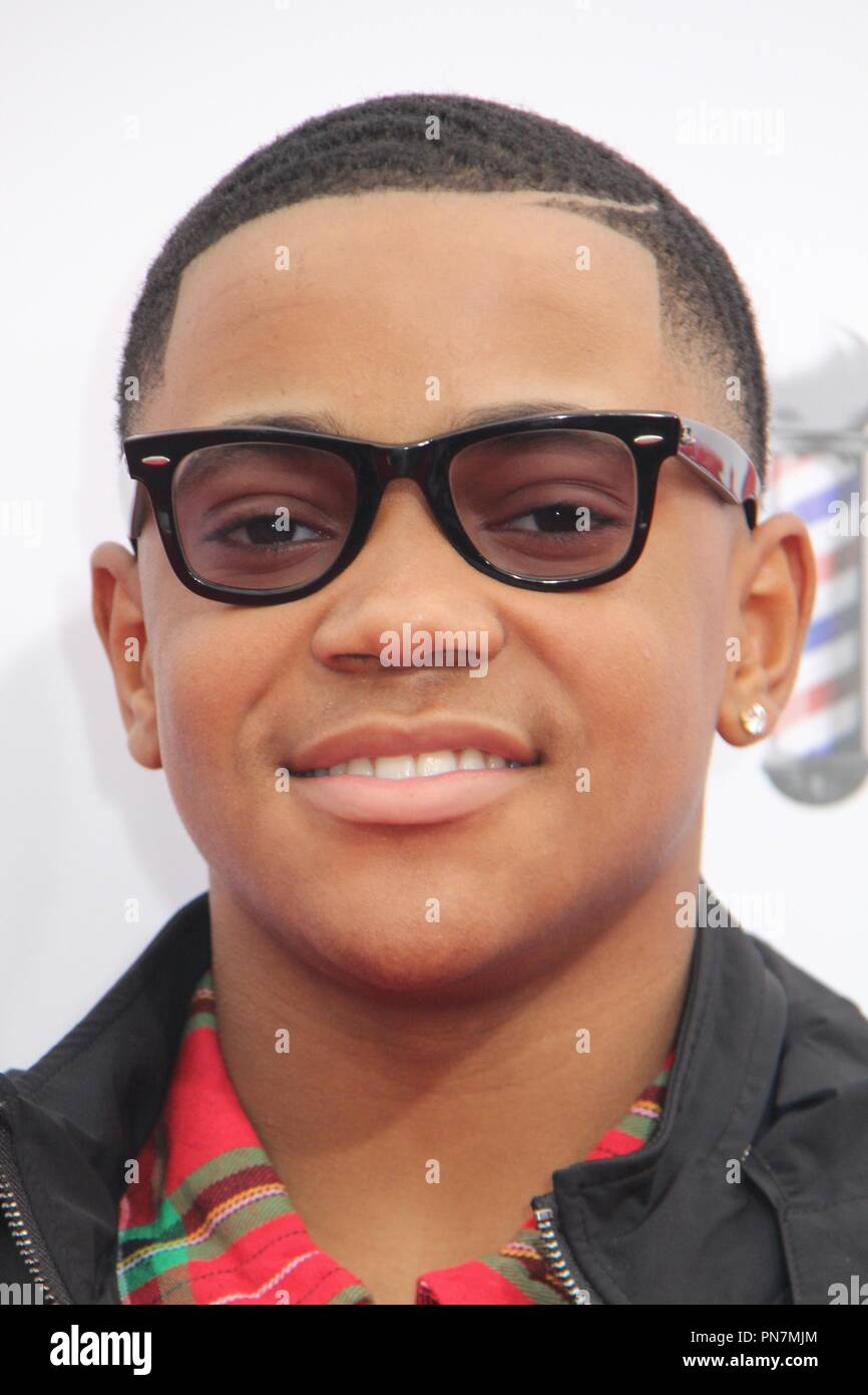 Michael Rainey Jr. 04/06/2016 La première de "Barbershop : La prochaine Cut' tenue à l'Théâtre chinois de Grauman à Los Angeles, CA Photo par Izumi Hasegawa / HNW / PictureLux Banque D'Images