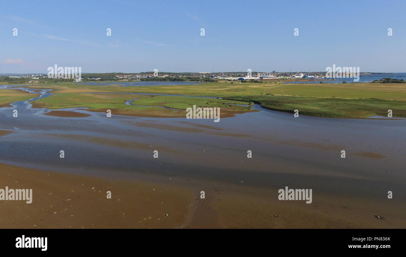 Drone cool lac plat photo dji phantom Banque D'Images