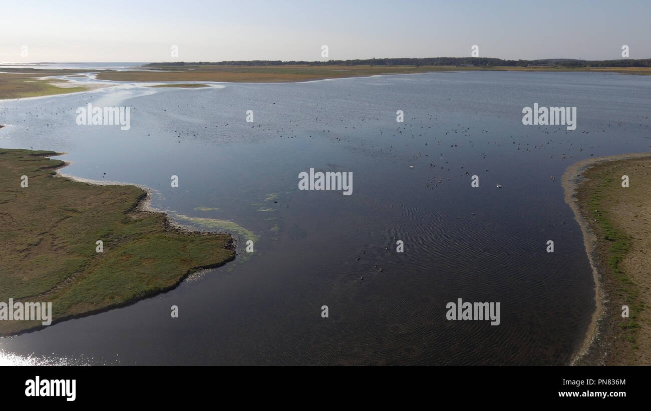 Drone cool lac plat photo dji phantom Banque D'Images