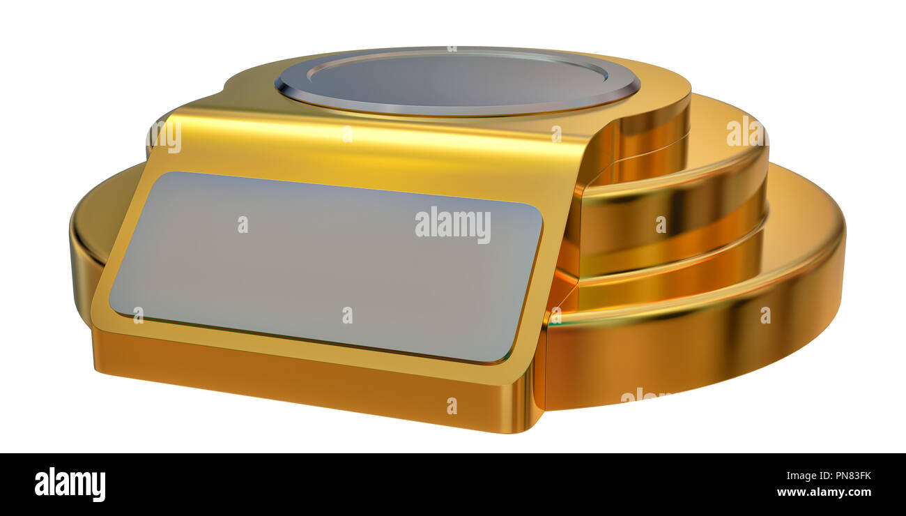 D'abrégé vide isolé sur fond blanc. Le rendu 3d. Banque D'Images