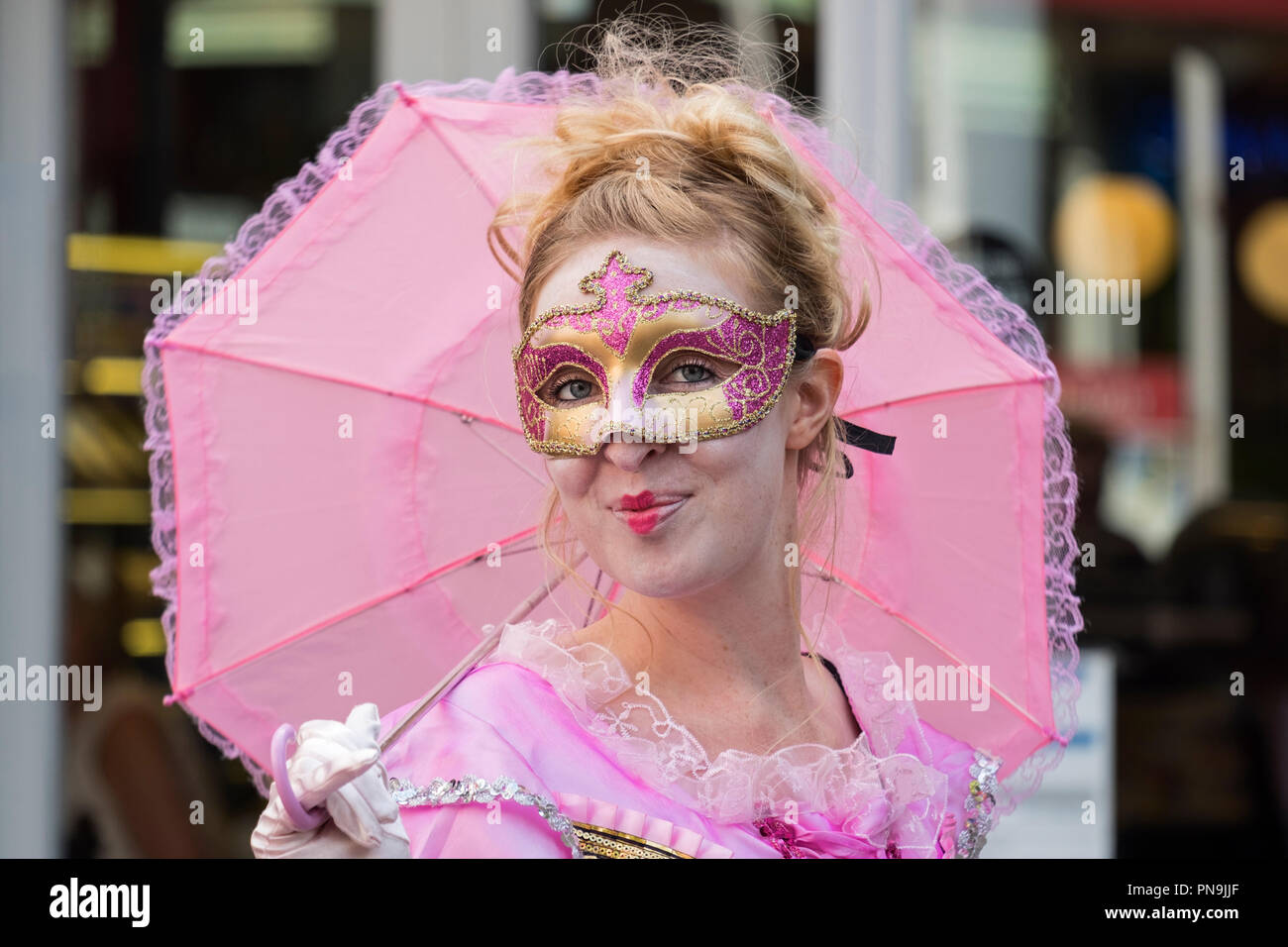 Festa Italia festival italien de la Renaissance italienne Lancaster Lancashire UK Caractères Banque D'Images