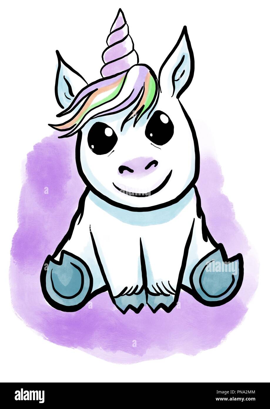 Mignon Bebe Licorne Photo Stock Alamy