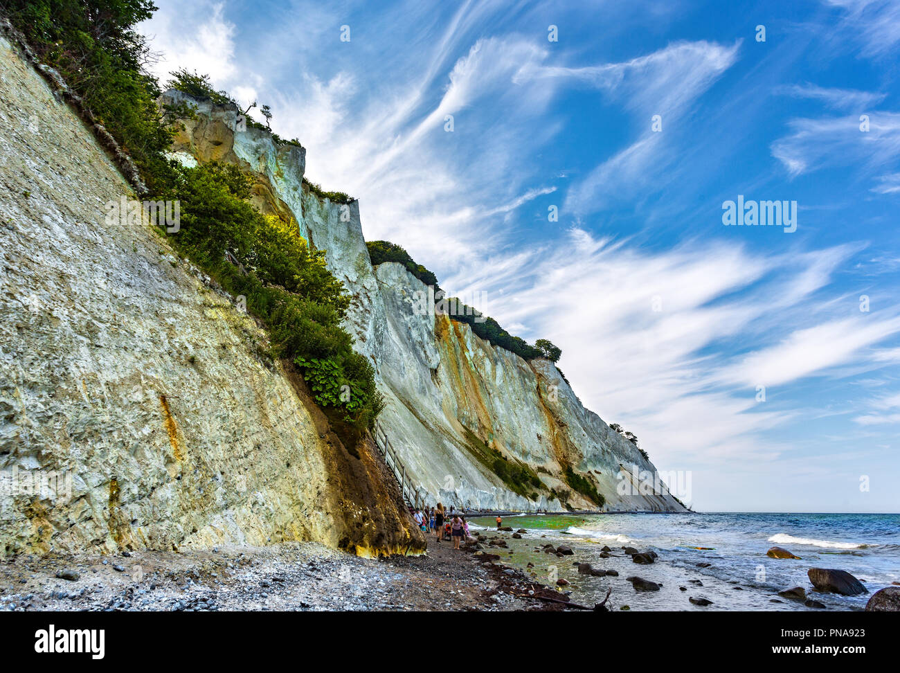 Falaises Blanches de Møn Banque D'Images