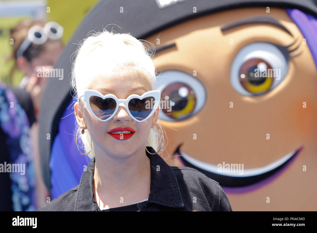 Christina Aguilera lors de la première mondiale de Colombie-Britannique Photo's 'l'Emoji Movie' qui a eu lieu au Regency Village Theatre de Westwood, CA, le 23 juillet 2017. Photo par Joseph Martinez / PictureLux Banque D'Images