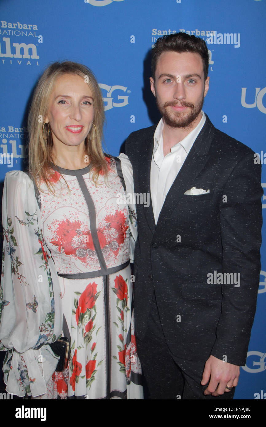 Aaron Taylor-Johnson Taylor-Johnson sam, 04/02/2017 Sentence virtuoses à la 32e Festival International du Film de Santa Barbara qui s'est tenue à l'Arlington Théâtre à Santa Barbara, CA Photo de Julian Blythe / / PictureLux HNW Banque D'Images