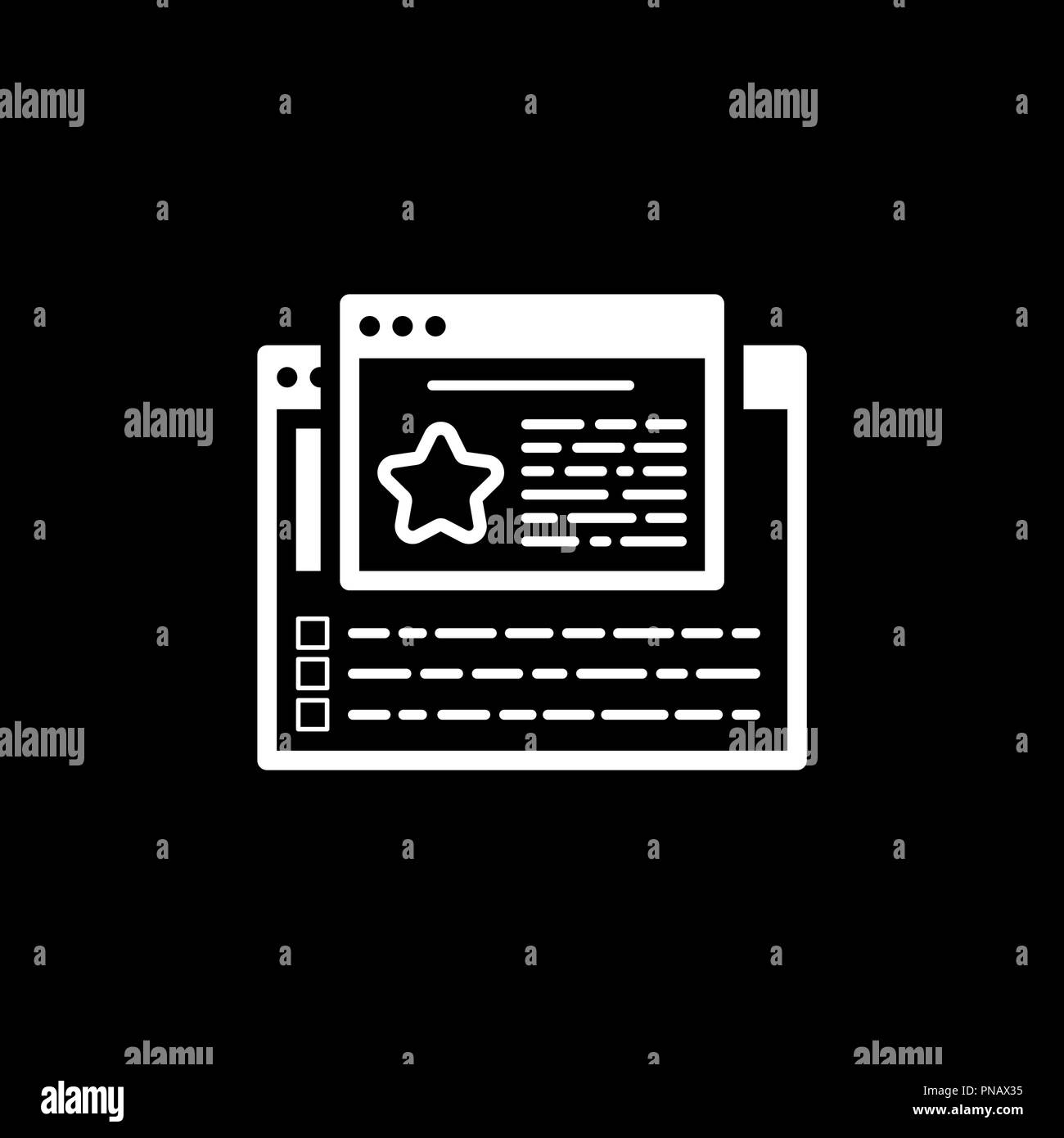 L'icône de la ligne de commentaires des clients. Illustration de Vecteur